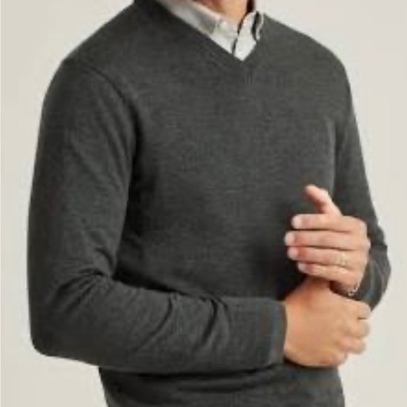 NWOT! Never worn! Charcoal gray merino wool sweater - Picture 3 of 3